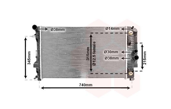 Radiator, engine cooling 30002460 International Radiators