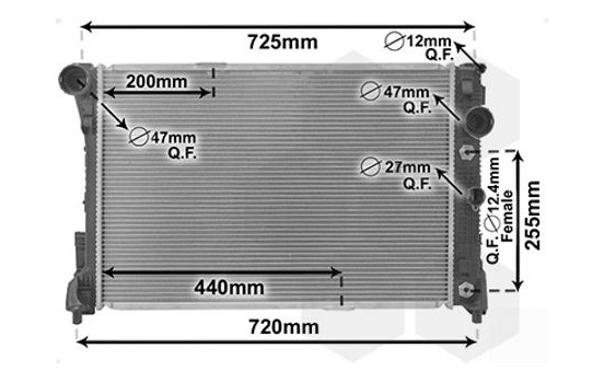 Radiator, engine cooling 30002491 International Radiators