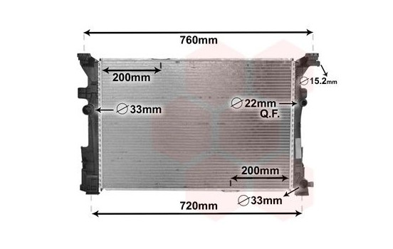 Radiator, engine cooling 30002652 International Radiators