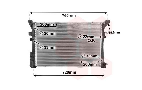 Radiator, engine cooling 30002653 International Radiators