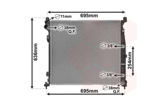 Radiator, engine cooling 30012704 International Radiators