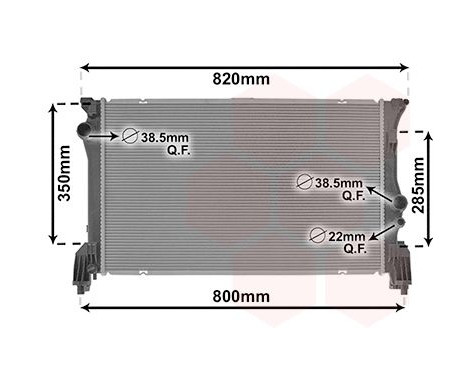 Radiator, engine cooling 30012710 International Radiators