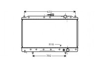 Radiator, engine cooling 32002043 International Radiators