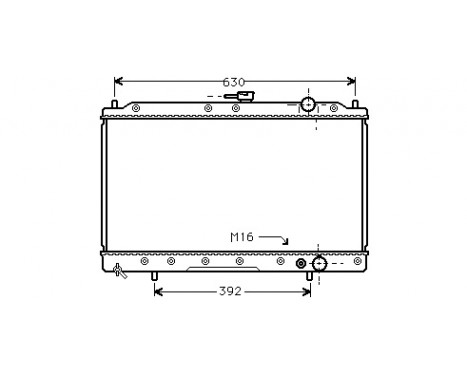 Radiator, engine cooling 32002043 International Radiators