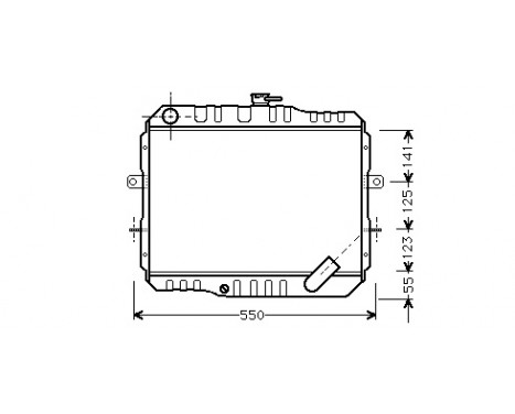 Radiator, engine cooling 32002061 International Radiators