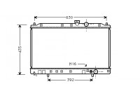 Radiator, engine cooling 32002077 International Radiators