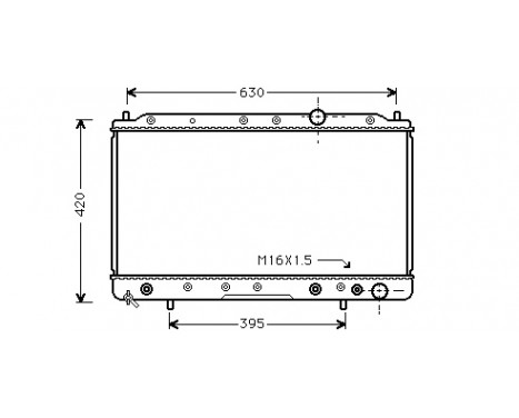 Radiator, engine cooling 32002083 International Radiators