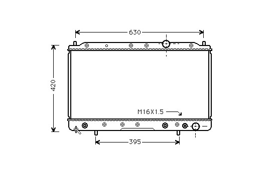 Radiator, engine cooling 32002083 International Radiators