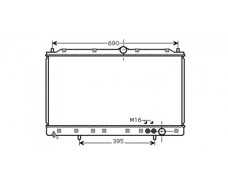 Radiator, engine cooling 32002084 International Radiators