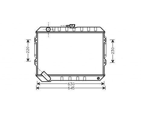 Radiator, engine cooling 32002088 International Radiators