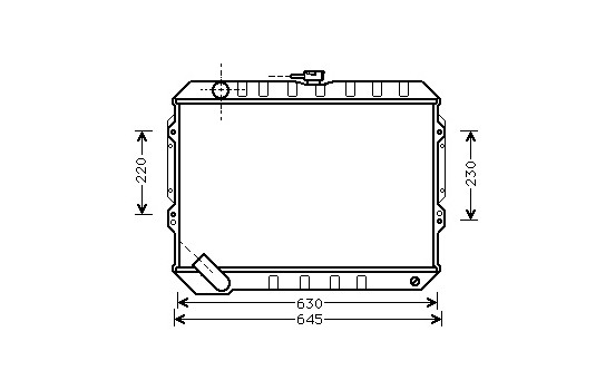 Radiator, engine cooling 32002088 International Radiators