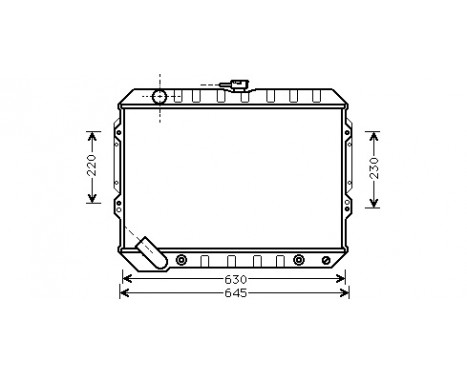 Radiator, engine cooling 32002089 International Radiators