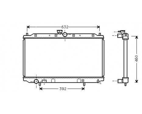 Radiator, engine cooling 32002111 International Radiators