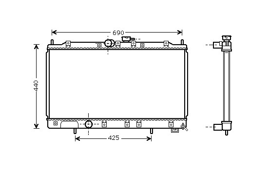 Radiator, engine cooling 32002122 International Radiators