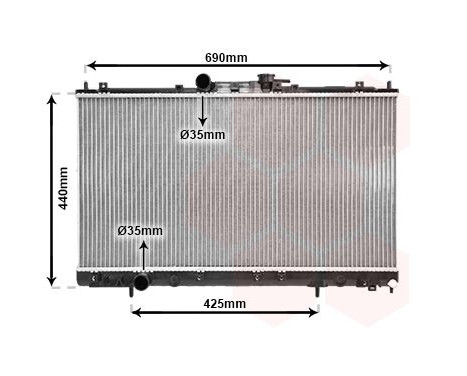 Radiator, engine cooling 32002122 International Radiators, Image 2