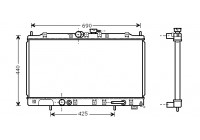 Radiator, engine cooling 32002123 International Radiators