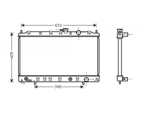 Radiator, engine cooling 32002129 International Radiators