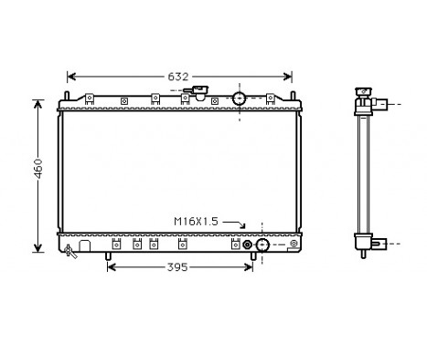 Radiator, engine cooling 32002134 International Radiators