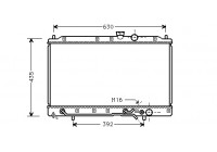 Radiator, engine cooling 32002148 International Radiators