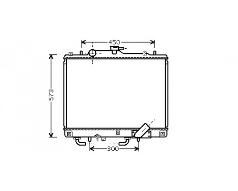 Radiator, engine cooling 32002156 International Radiators