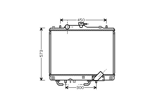 Radiator, engine cooling 32002156 International Radiators