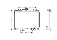 Radiator, engine cooling 32002162 International Radiators
