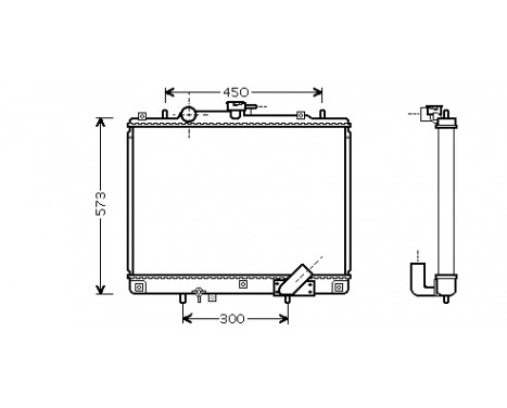 Radiator, engine cooling 32002162 International Radiators