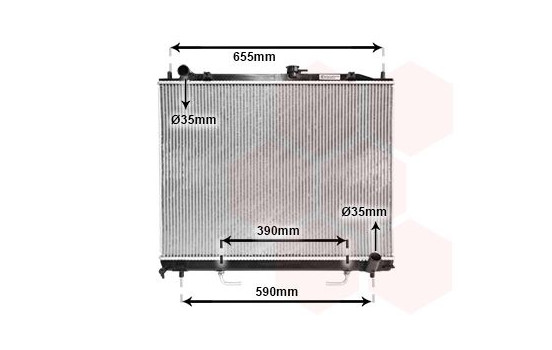 Radiator, engine cooling 32002163 International Radiators, Image 2