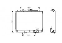 Radiator, engine cooling 32002167 International Radiators