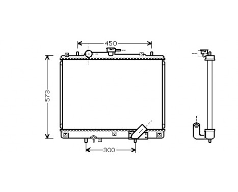 Radiator, engine cooling 32002167 International Radiators