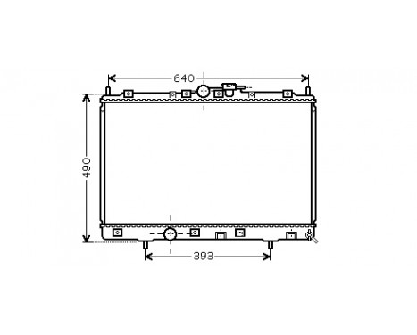 Radiator, engine cooling 32002169 International Radiators