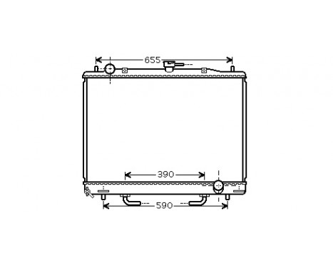 Radiator, engine cooling 32002170 International Radiators