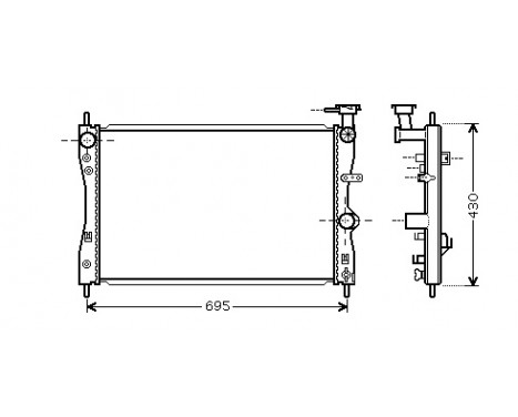 Radiator, engine cooling 32002172 International Radiators