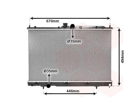 Radiator, engine cooling 32002183 International Radiators, Image 2