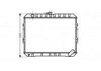 Radiator, engine cooling 32002187 International Radiators