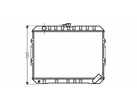 Radiator, engine cooling 32002187 International Radiators