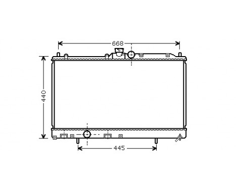 Radiator, engine cooling 32002195 International Radiators