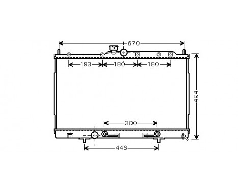 Radiator, engine cooling 32002197 International Radiators