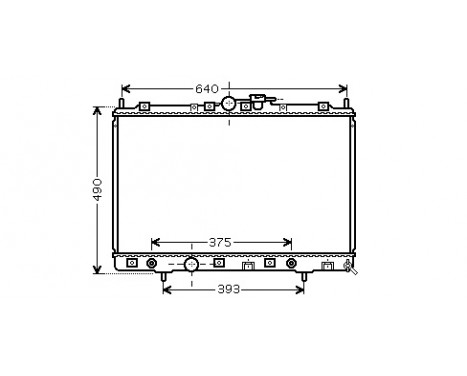 Radiator, engine cooling 32002200 International Radiators