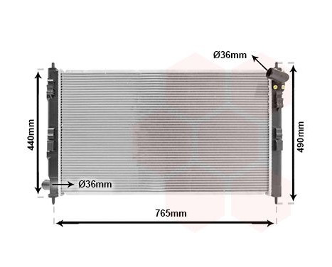 Radiator, engine cooling 32002201 International Radiators, Image 2