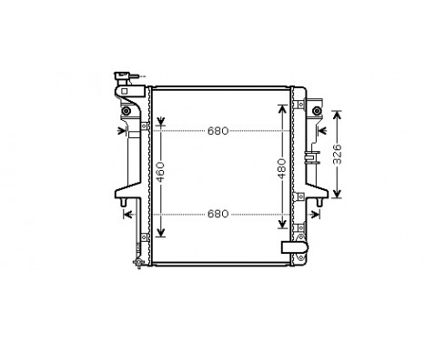 Radiator, engine cooling 32002202 International Radiators