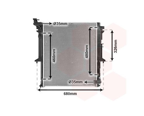 Radiator, engine cooling 32002203 International Radiators, Image 2