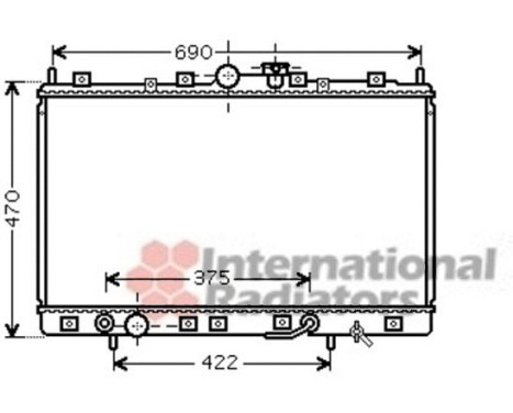 Radiator, engine cooling 32002209 International Radiators, Image 2