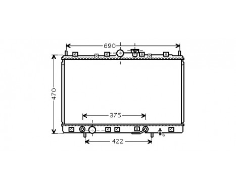 Radiator, engine cooling 32002209 International Radiators