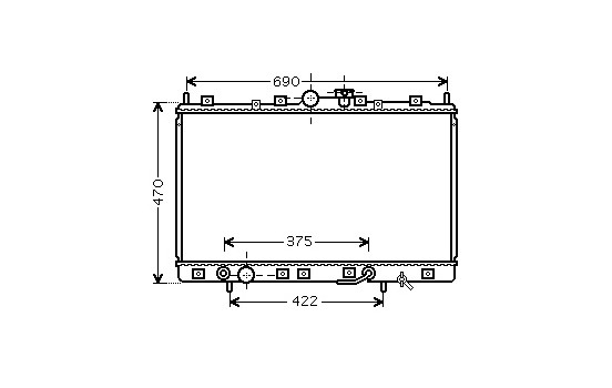 Radiator, engine cooling 32002209 International Radiators