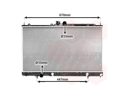 Radiator, engine cooling 32002214 International Radiators, Image 2