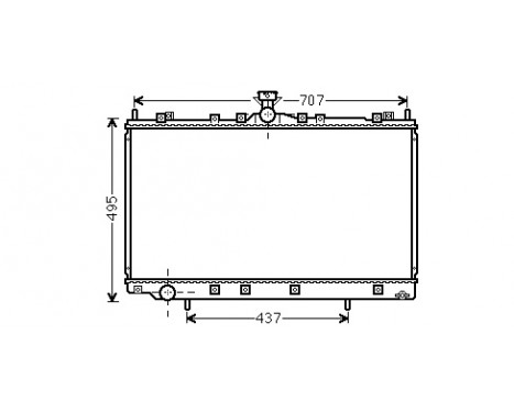 Radiator, engine cooling 32002215 International Radiators