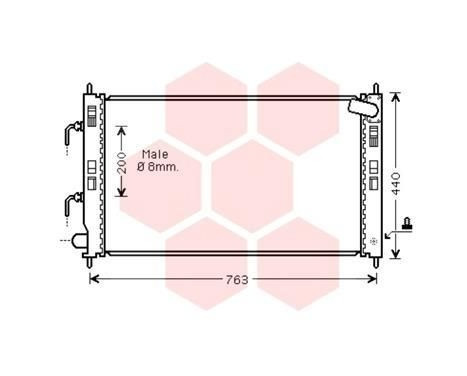 Radiator, engine cooling 32002240 International Radiators, Image 2