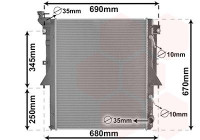 Radiator, engine cooling 32012706 International Radiators