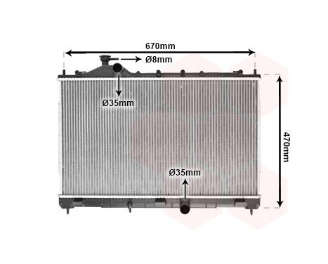 Radiator, engine cooling 32012708 International Radiators